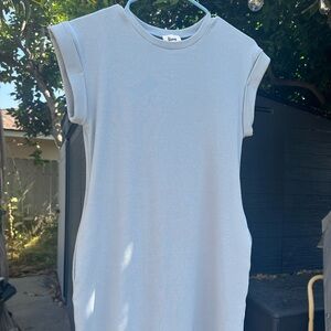 Vintage Blue Maxi T shirt Dress